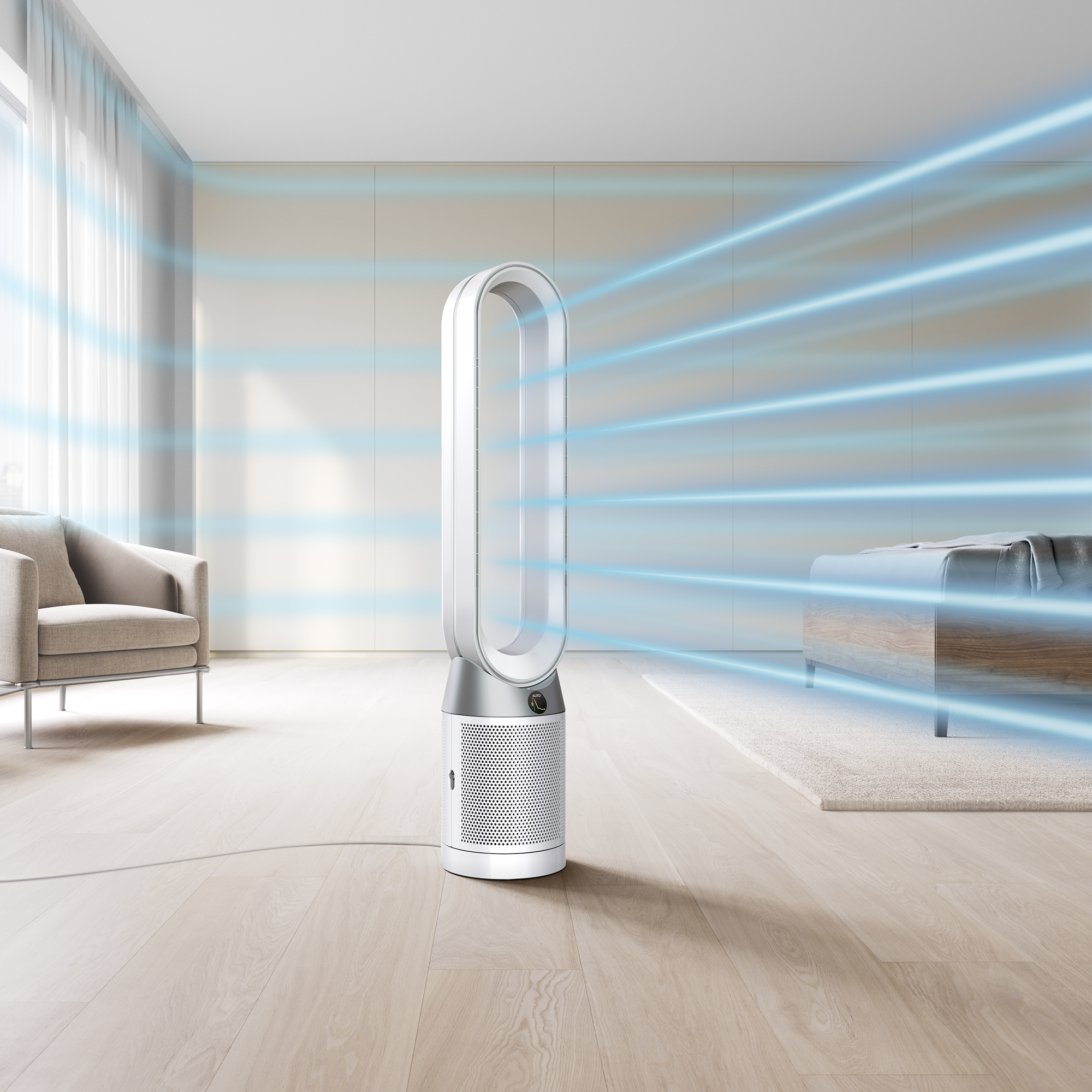 Dyson Purifier Cool™ TP7C Purifying Tower Fan | White/Silver